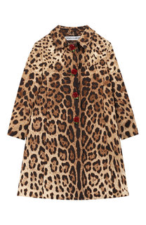 Пальто из хлопка и шелка Dolce & Gabbana