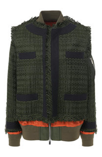 Бомбер на молнии Sacai