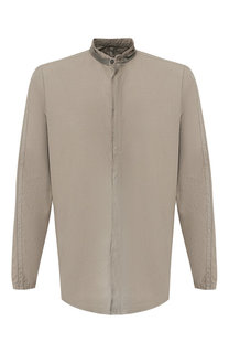 Хлопковая рубашка с воротником мандарин Transit