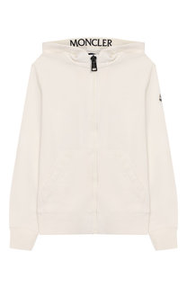 Хлопковый кардиган с капюшоном Moncler Enfant