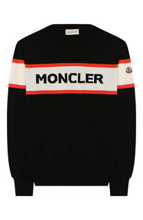 Хлопковый пуловер Moncler Enfant