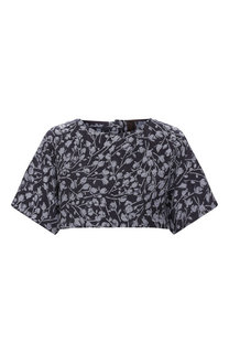 Топ из смеси шерсти и шелка Ulyana Sergeenko