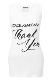 Хлопковая майка Dolce & Gabbana