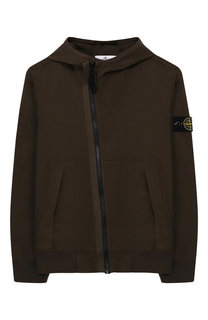 Хлопковый кардиган с капюшоном Stone Island