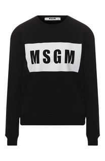 Хлопковый пуловер MSGM