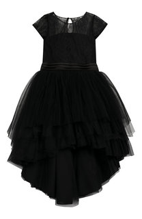 Платье асимметричного кроя с поясом Aletta