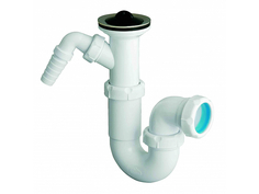 Сифон Crearplast 1/2 с выпуском и отводом 013702