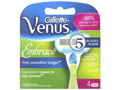 Аксессуар Сменные кассеты Gillette Venus Embrace 4шт 80244199