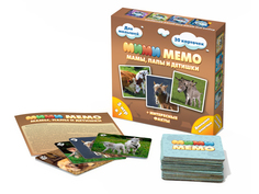 Настольная игра Нескучные Игры Ми-Ми-Мемо Домашние животные 8051/36