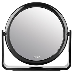 Зеркало для макияжа DE.CO. двустороннее настольное 12 см Deco