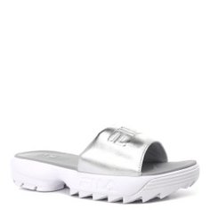 Шлепанцы FILA DISRUPTOR SLIDE METALLIC серебряный