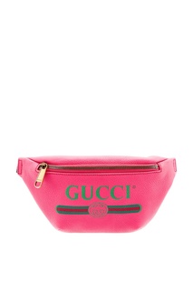 Поясная сумка цвета фуксия Gucci Print