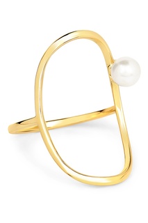 Позолоченное кольцо с жемчугом Lav`Z