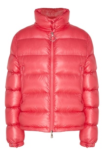 Короткий розовый пуховик Moncler