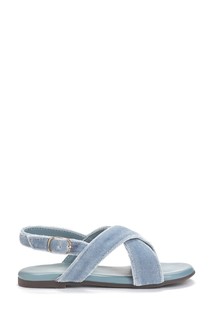 Голубые бархатные сандалии Elisa Age of Innocence