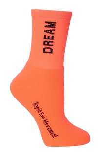 Оранжевые носки с надписями Msgm