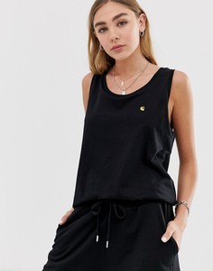Свободный топ с вышитым логотипом Carhartt WIP - Черный