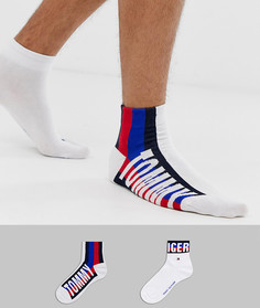 Набор из 2 пар белых носков с логотипом Tommy Hilfiger - Белый