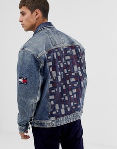 Выбеленная джинсовая куртка-oversize Tommy Jeans - Синий