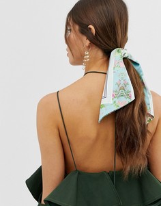 Резинка для волос с цветочным принтом ASOS DESIGN - Мульти