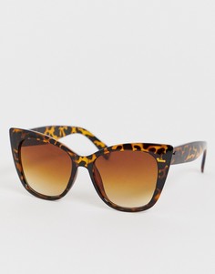 Черепаховые солнцезащитные очки кошачий глаз South Beach - Коричневый