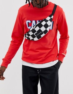 Сумка-кошелек с шахматным принтом Calvin Klein Jeans Sport Essential - Черный