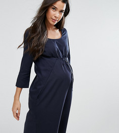 Платье миди Asos Mamalicious Maternity - Темно-синий Mama.Licious
