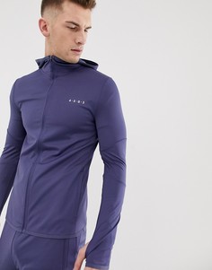 Синий обтягивающий худи из быстросохнущей ткани ASOS 4505 - Синий