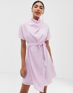 Платье мини с высоким воротом Unique21 - Фиолетовый