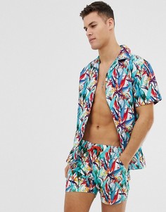 Рубашка с тропическим принтом South Beach - Мульти