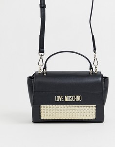 Миниатюрная сумка на плечо Love Moschino - Черный