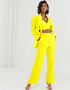 Двубортные брюки ASOS EDITION - Желтый