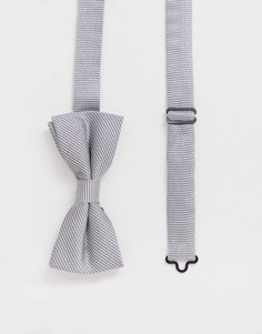 Серебристый галстук-бабочка Twisted Tailor - Серебряный