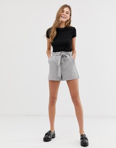 Шорты в клетку с поясом Pimkie - Мульти