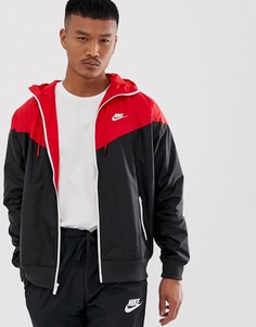Водонепроницаемая куртка на молнии (красный/черный) Nike - Красный