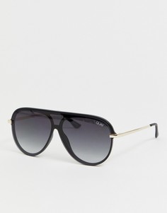 Черные солнцезащитные очки-авиаторы Quay Australia x J Lo empire - Черный