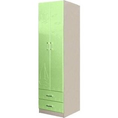 Шкаф для одежды Олимп Лего - 3 дуб линдберг/ПВХ эвкалипт металлик