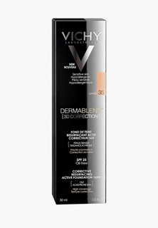 Тональное средство Vichy DERMABLEND 3D с высоким покрытием для жирной кожи, склонной к появлению акне, тон 35, SPF 25, 30 мл