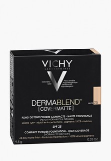 Пудра Vichy Dermablend компактная spf 25 для нормальной и жирной кожи, тон 25, 9,5 г