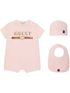 Gucci Kids подарочный набор с принтом Gucci