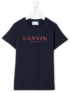 Lanvin Enfant футболка с логотипом Lanvin
