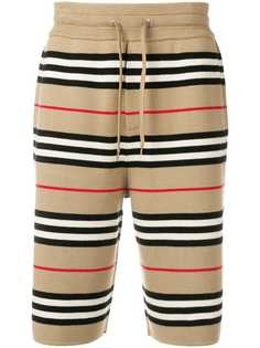 Burberry шорты с поясом на шнурке