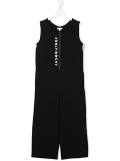 Dkny Kids sleeveless logo jumpsuit
