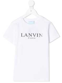 Lanvin Enfant футболка с принтом логотипа