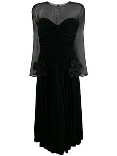 Nina Ricci Vintage прозрачное платье миди