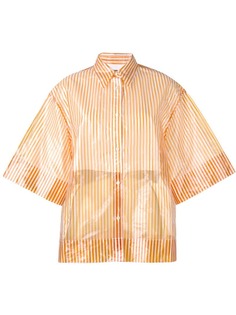 Calvin Klein 205W39nyc прозрачная рубашка в полоску