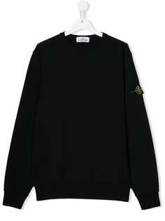 Stone Island Junior толстовка с нашивкой-логотипом