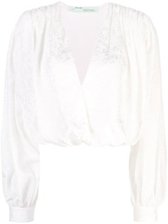 Off-White блузка с принтом
