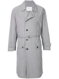 Blueflag + Kiminori Morishita belted trench coat