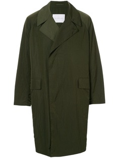 Blueflag + Kiminori Morishita double-breasted fitted coat